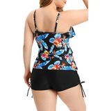 Tankini Mujer Short Diseño Mily Colores