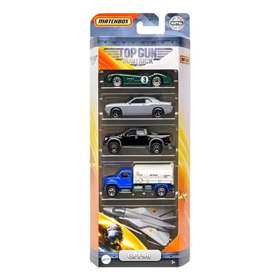Matchbox Top Gun Pack De 5 Carritos | Envío gratis