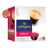 Caja X10 Capsulas La Virginia Cafe Espresso Dolce Gusto