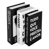 Kit 3 Livros Porta Objetos Enfeite / Caixa Organizadora