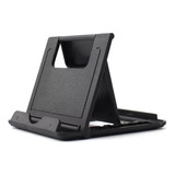 Soporte Celular, Tablet Para Escritorio Plegable Negro