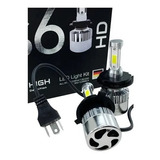 Bi Led Cree H4 Alta Y Baja Bixenon S6 Hd 44000 Lumens