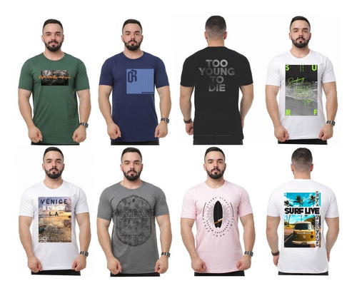 Kit 10 Camisetas Camisas Masculinas Revenda Atacado Promoção