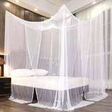 Dosel De Tela Mosquitera 4 Puertas Para Cama Matrimonial