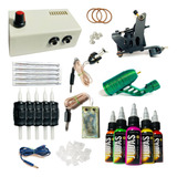 Kit Tattoo Fuente Eco + Bobina + Rotativa + Insumos