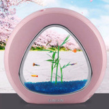 Mini Aquario Rosa Sunsun Ya-02 6l Biv Completo + Brinde Spid