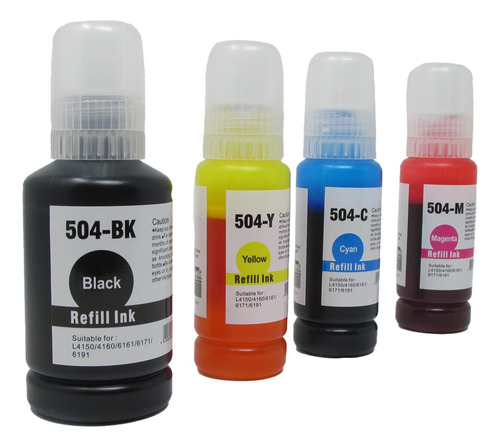 Tinta Compatible Epson T504 L4150 L4160 L6161 L6171
