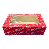 1 Caja Rectangular Navideña Con Diseño De Ho Ho Ho 
