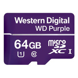 Cartão Micro Sd 64gb Purple Wd 32tbw Intelbras Cftv Original