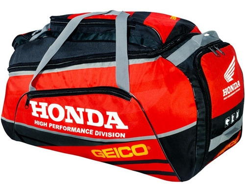 Bolso Con Cambiador Motocross Honda Negro Atv 120 Litros