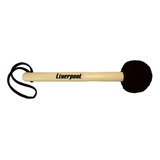 Baqueta Macaneta Bumbo Surdo Pelucia 34cm Preta Liverpool