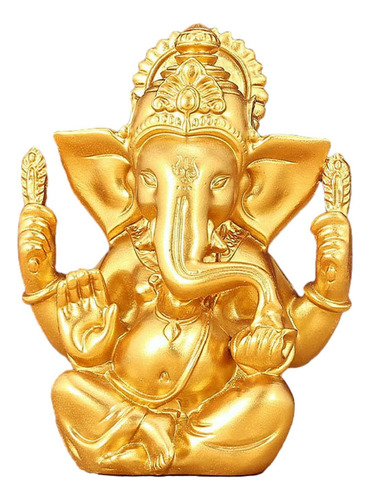 Bom Ganesha Estatueta Escultura Em Miniatura Mini Resina