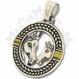 Dije Perro, Caballo De Plata 925 Y Oro Mujer, Regalo Mamá