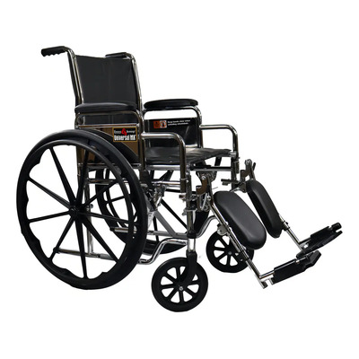 Silla de ruedas manual Everest & Jennings plegable con elevapiernas cromada | Envío gratis