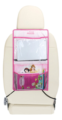 Bolso Organizador Porta Tablet Butaca Auto Disney Princesas Color Rosa