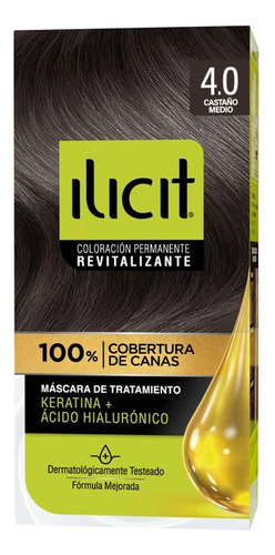  Ilicit Tintura 40 Castaño Medio  67.5 Ml 45 G