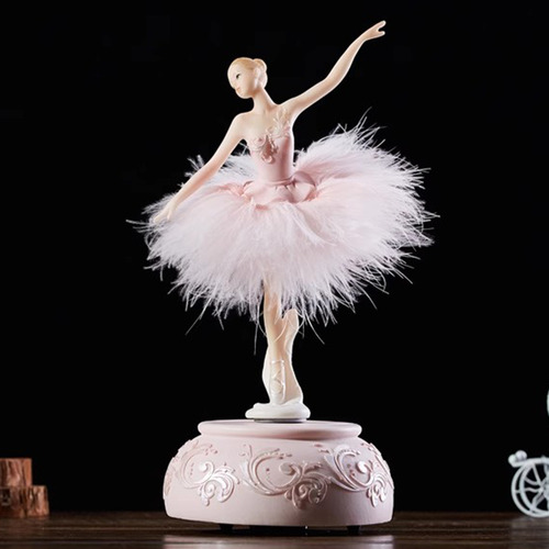 Caja De Música Para Bailarina De Ballet Y Niña, Carrusel, Re