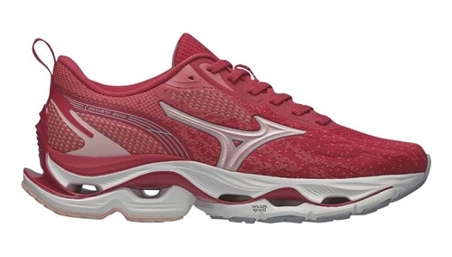 Tenis Mizuno Wave Stratos Feminino-  Vermelho