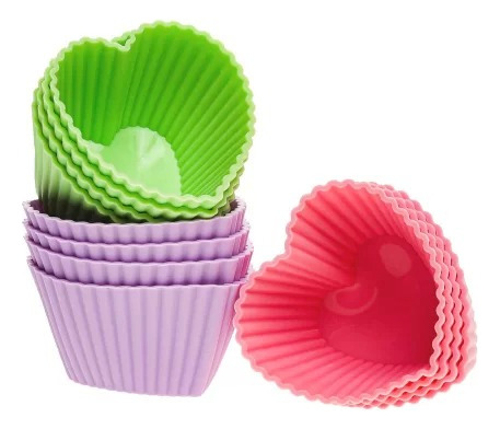 Jogo De Forma De Silicone Mini Bolo Cupcake 6 Peças