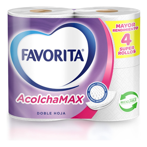 Papel Hig Fav. Acolchamax 35 Mts  8x4 Rollos