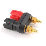 Bornes Jack Borne Banana Hembra 15a Doble Rojo Negro Audio