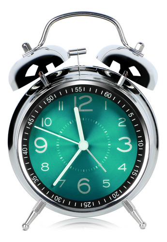 Reloj Despertador Estilo Vintage Doble Campana De Metal