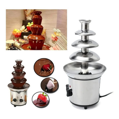 4 Capas Fuente De Chocolate Maquina Postres Cocina Y Fiesta Niveles Para Dulce,queso,rancho | Meses sin interés