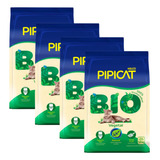 Areia Sanitária Pipicat Bio Vegetal Natural Gato 1,8kg 4 Un