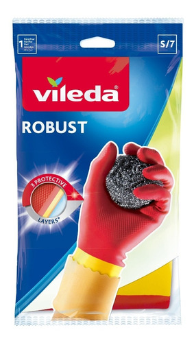 Vileda Fuerte Guantes De Limpieza 3 Capas Alta Resistencia