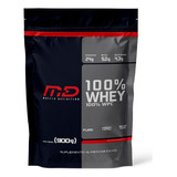 100% Whey Concentrada 900g Md Muscle Definition Sabor Morango