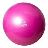 Bola Pilates Ginástica Gym Ball 55cm Rosa Bomba Ar Fitness