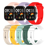 8 Correa Silicon For Redmi Watch 4 / Xiaomi Mi Band 8 Pro