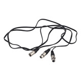 Cable De Micrófono Hembra De Xlr A Xlr Dual, Estéreo Balance