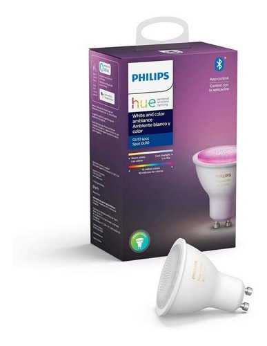 Philips Hue Lâmpada Smart Dicroica Gu10 Bluetooth Inteligen