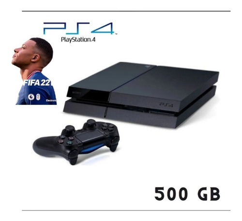 Ps4 Modelo Fat Preto Com 4 Jogos Um Deles E O Fifa 22