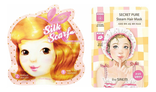 Pack De 4 Mascarillas Para El Cabello Etude House & The Saem