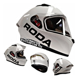 Casco Roda Cerrado Blanco Diseño Gp Certificado Corse Deport