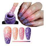 Esmalte Termico Snow Gel Uv/led Cambio Color Temperatura 