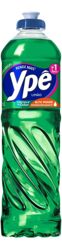 Detergente Liquido Lava Louças Ypê Limão 500ml, Verde