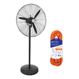 Ventilador Industrial Pedestal 26 PuLG 140w Extensión Rudo