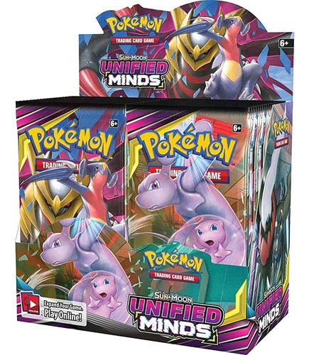 Cartas Pokemon Caja X 36 Sobres, En Ingles Unified Minds