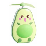 Mini Ventilador Con Espejo De Mano Usb Luz Led Figura Palta 