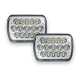 Par Faros 5x7 15 Leds Rectangulares H4 Alta Y Baja 45w B