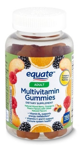 Multivitaminico Vitaminas Adulto Con 150 Gomitas Eg J17 Sabor Frutas
