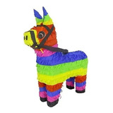 Piñata Fiesta Mexicana Papel Estrella Burro De Colores