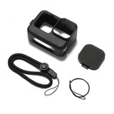 Kit Para Gopro Hero 9 Carcasa/tapa Lente/ Vidrios Templado