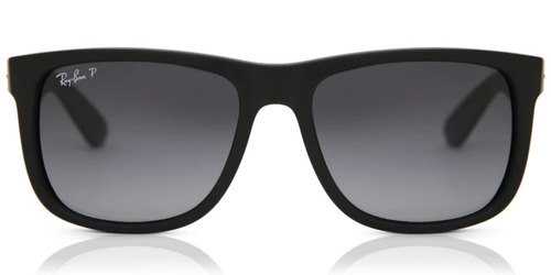 Auténticas Gafas Ray Ban Justin 4165 Classic- Negro Color De La Lente Degrade Color De La Varilla Negro Mate Color Del Armazón Negro Mate Diseño Mirror