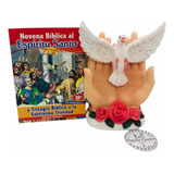 Espíritu Santo En Porcelana Italiana 13cm + Novena Bíblica