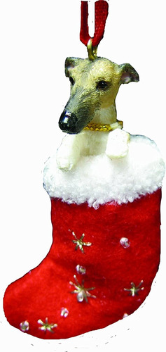 E&s Pets Greyhound - Figura Decorativa De Calcetín Navideño 