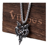 Collar Hombre De Lujo Flecha Cuervos Nórdico Vintage Vikings